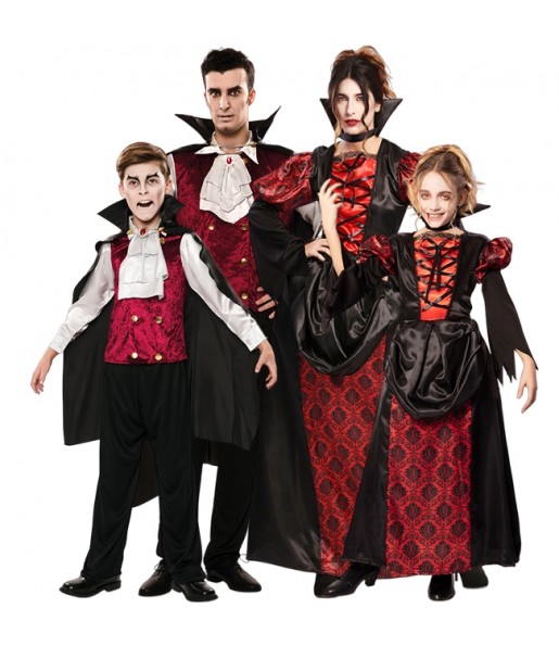 Costumi Vampiri eleganti per gruppi e famiglie