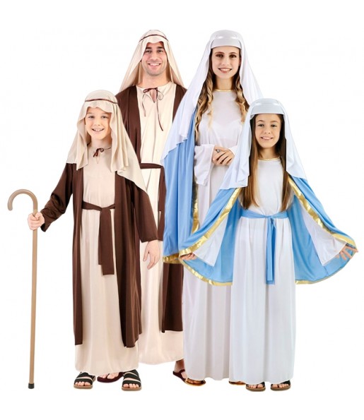 Costumi Vergine Maria e San Giuseppe per gruppi e famiglie