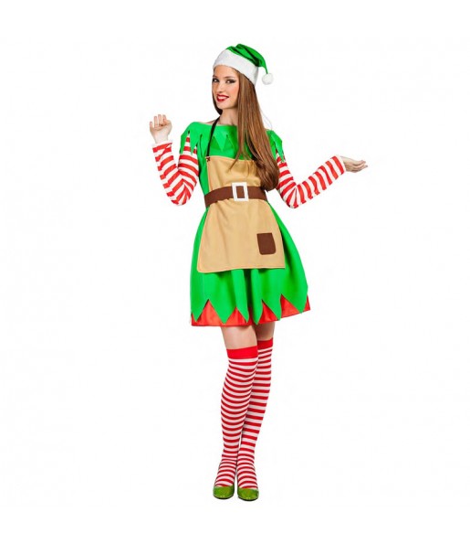 Travestimento Elfa di Natale donna per divertirsi e fare festa