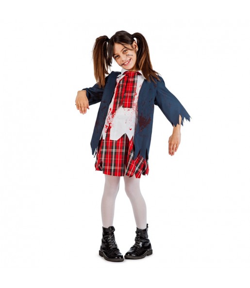 Vestito Studentessa Zombie bambine per una festa ad Halloween