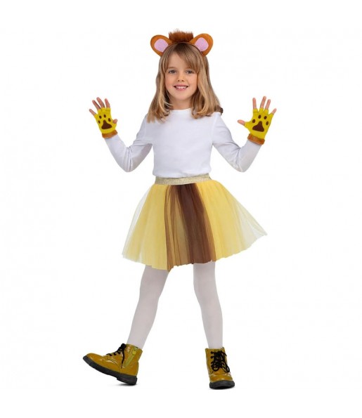Kit costume da leone per bambina per completare il costume