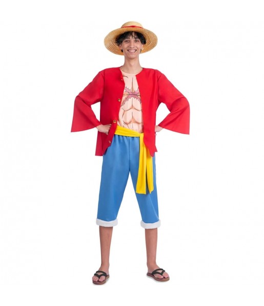 Costume di Luffy di One Piece per uomo 
