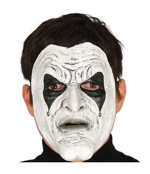 Maschera giullare omicida per poter completare il tuo costume Halloween e Carnevale