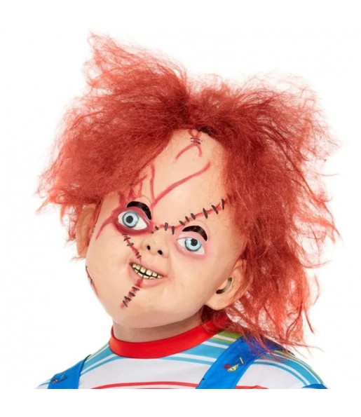 Maschera di Chucky con capelli per completare il costume di paura