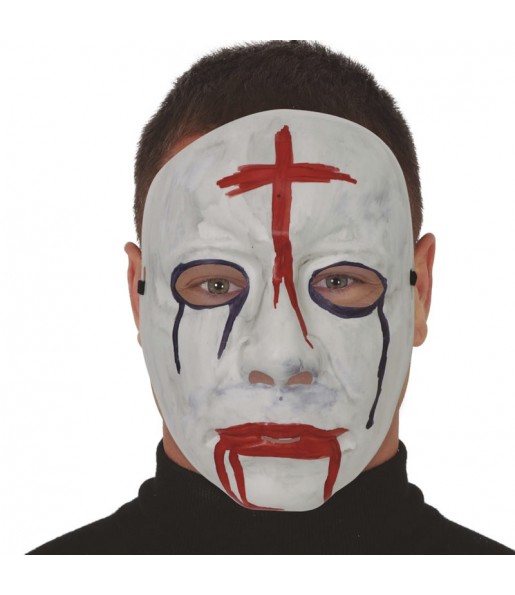 Maschera con croce La notte del Giudizio per completare il costume di paura