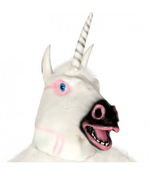 Maschera unicorno in lattice per poter completare il tuo costume Halloween e Carnevale