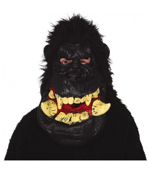 Maschera Gorilla Gigante con i capelli