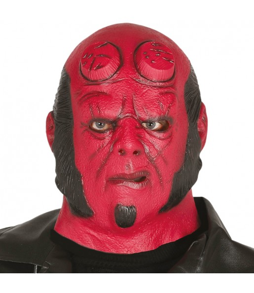 Maschera Hellboy in lattice per poter completare il tuo costume Halloween e Carnevale