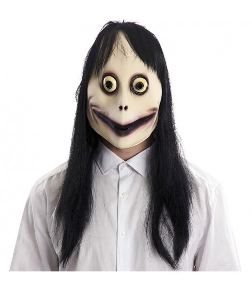 Maschera Momo per poter completare il tuo costume Halloween e Carnevale