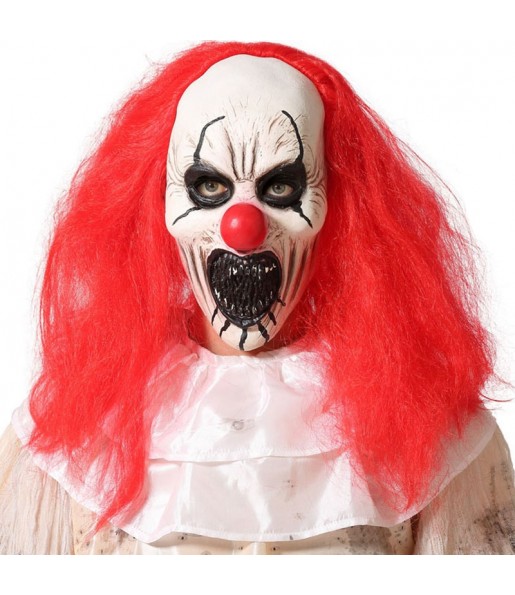 Maschera da clown omicida per completare il costume di paura