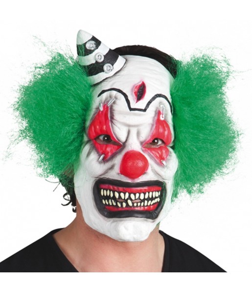 Maschera pagliaccio psicotica per poter completare il tuo costume Halloween e Carnevale