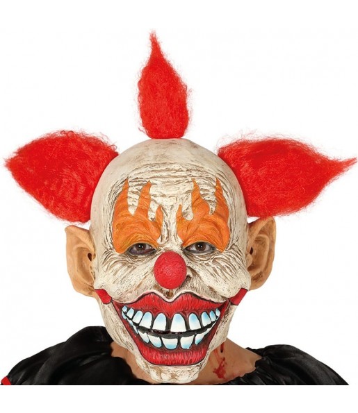 Maschera sinistro pagliaccio assassino per poter completare il tuo costume Halloween e Carnevale
