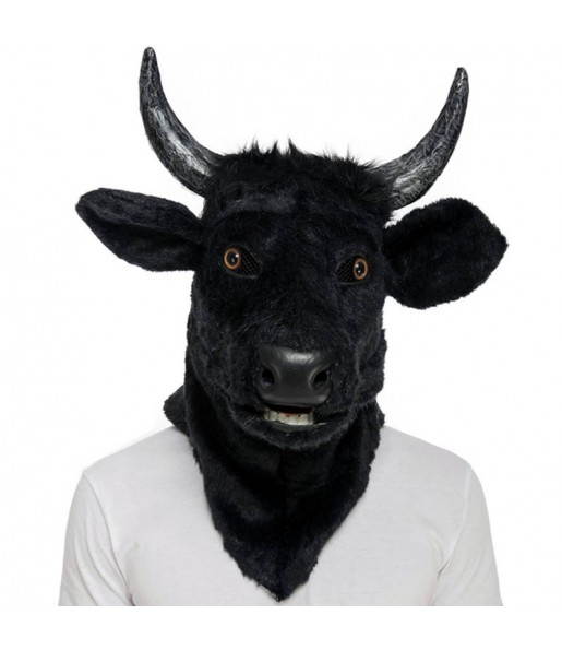 Maschera toro con mascella mobile per poter completare il tuo costume Halloween e Carnevale