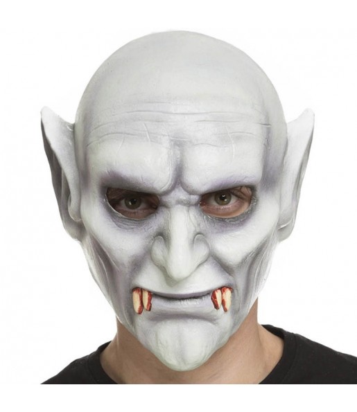 Maschera vampiro Nosferatu in lattice per poter completare il tuo costume Halloween e Carnevale