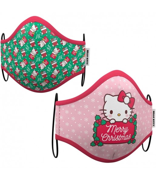 Mascherina Hello Kitty Natale di protezione per bambini