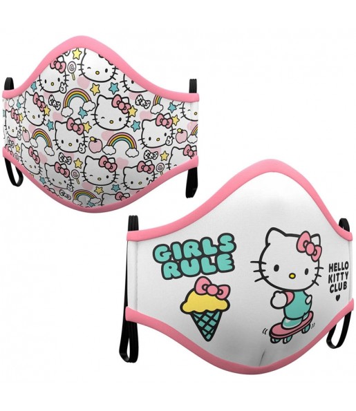 Mascherina Hello Kitty di protezione per bambini