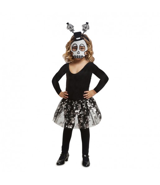 Vestito Scheletro tutù bambine per una festa ad Halloween