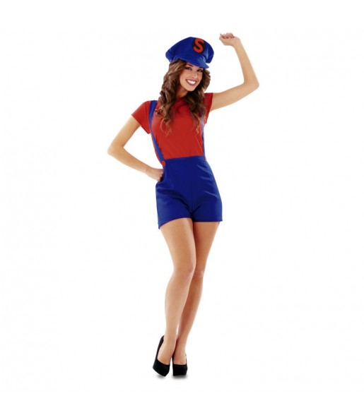 Travestimento Super Mario donna per divertirsi e fare festa