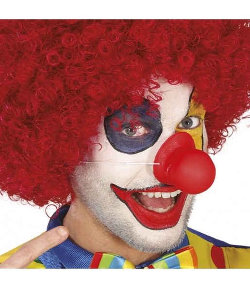 Naso da clown in lattice con suono per completare il costume