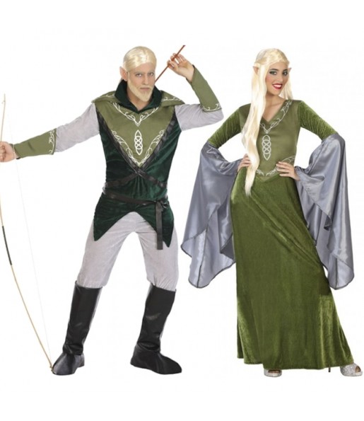 Costumi di coppia Elfi verdi