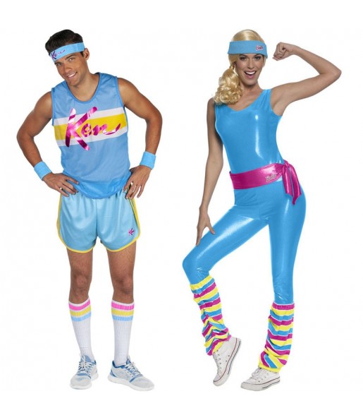 Costumi di coppia Barbie e Ken sportivi
