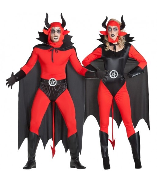Travestimenti coppia Demoni Lucifero divertenti per travestirti con il tuo partner
