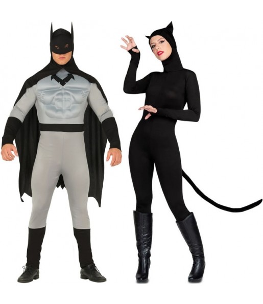 Costumi di coppia Batman e Catwoman