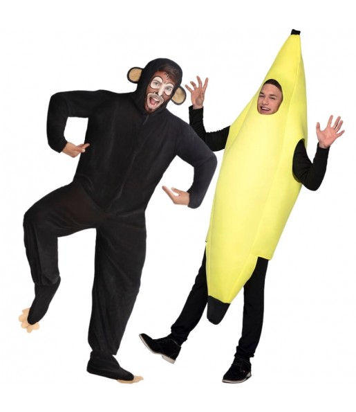 Costumi di coppia Scimpanzé e banana