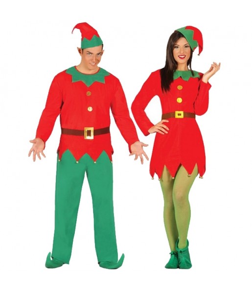 L'originale e divertente coppia di Elfi Babbo Natale per travestirsi con il proprio compagno