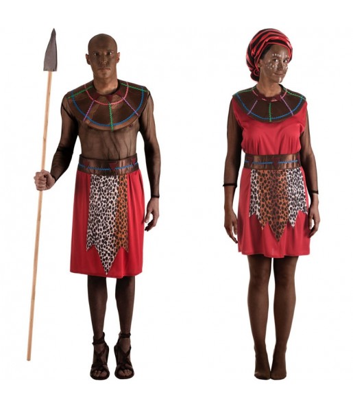 L'originale e divertente coppia di Guerrieri Masai per travestirsi con il proprio compagno
