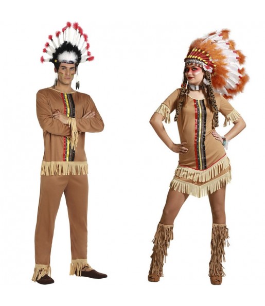 Costumi di coppia Indiani colorati