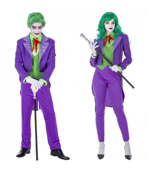 Travestimenti coppia Joker cattivi divertenti per travestirti con il tuo partner