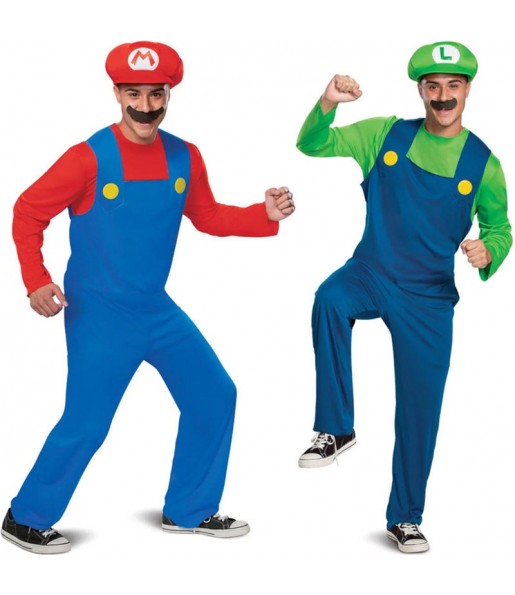 Costumi di coppia Mario Bros e Luigi di Nintendo