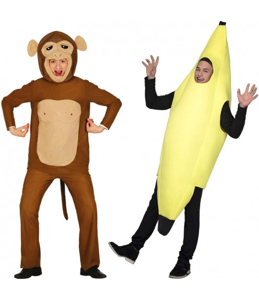 Costumi di coppia Scimmia e banana