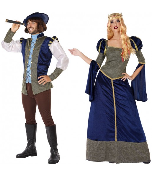 L'originale e divertente coppia di Principi medievali blu per travestirsi con il proprio compagno