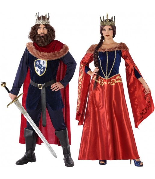 Travestimenti coppia principi medievali rossi divertenti per travestirti con il tuo partner