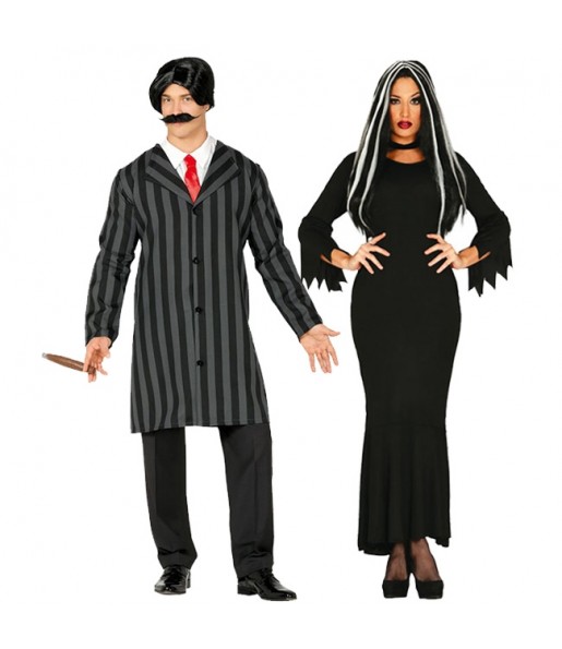 L'originale e divertente coppia di Famiglia Addams per travestirsi con il proprio compagno