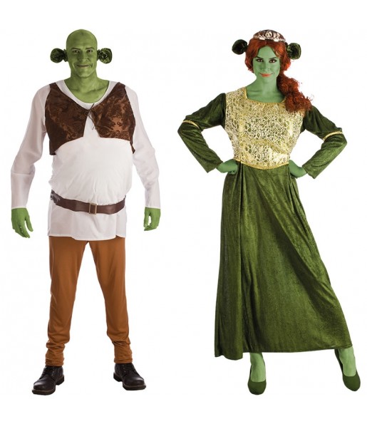 Travestimenti coppia Shrek e Fiona divertenti per travestirti con il tuo partner