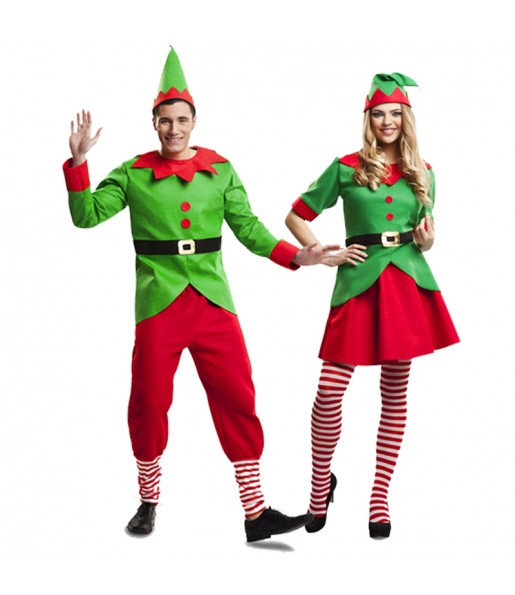 Travestimenti coppia Elfi Babbo Natale divertenti per travestirti con il tuo partner