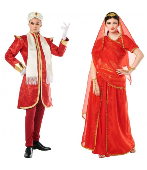 Costumi di coppia Indù deluxe