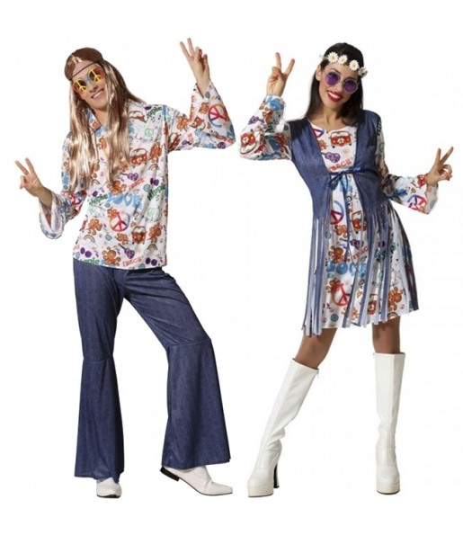 Costumi di coppia Hippies Peace