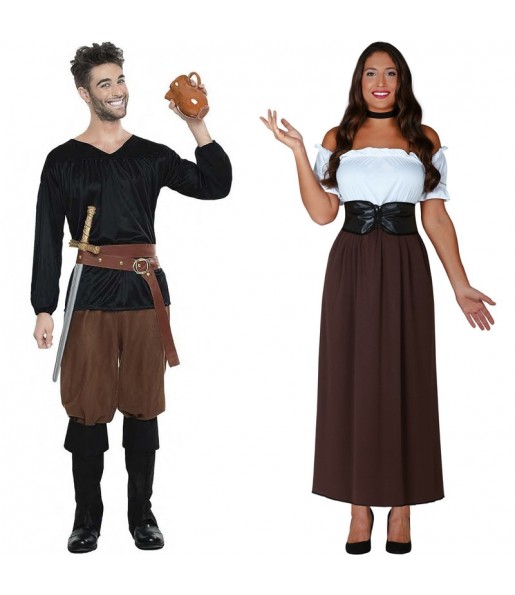 Costumi di coppia Albergatori medievali