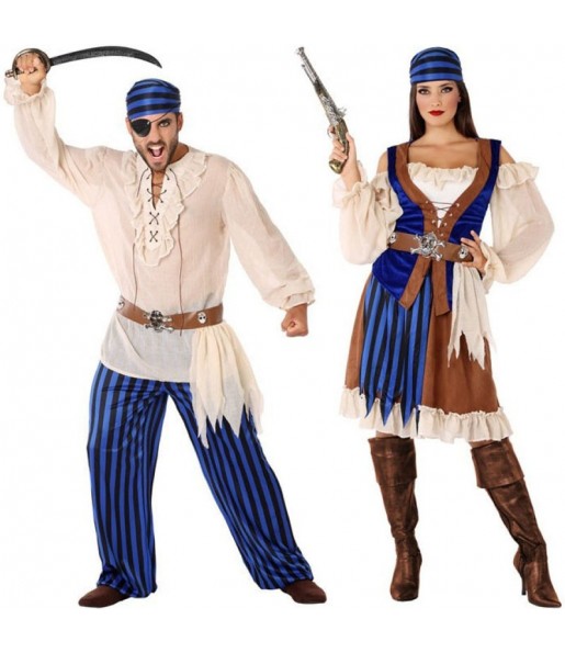 L'originale e divertente coppia di Pirati caraibici per travestirsi con il proprio compagno