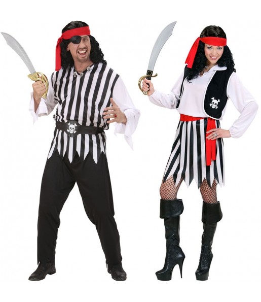 Costumi di coppia Pirati classici