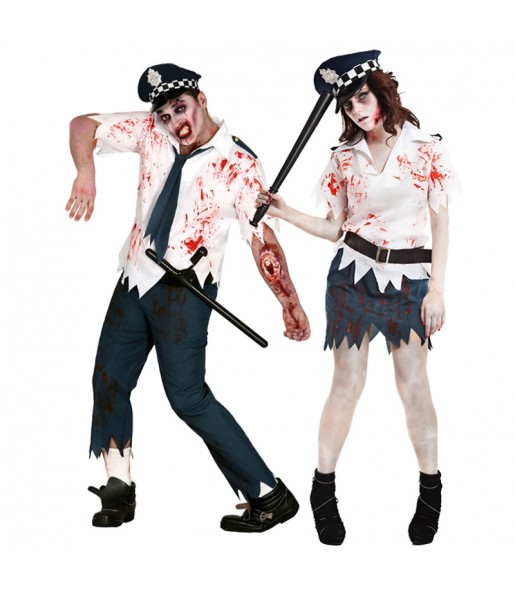 L'originale e divertente coppia di Poliziotti zombie per travestirsi con il proprio compagno