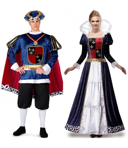 Costumi di coppia Medieval Kings Deluxe