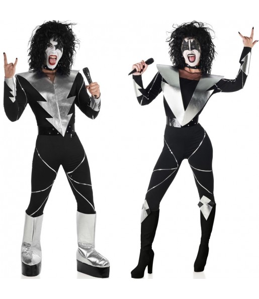 Costumi di coppia Rocker del gruppo Kiss