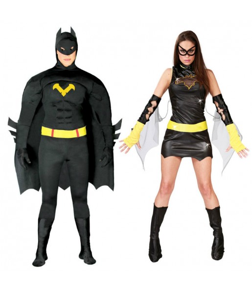L'originale e divertente coppia di Bat Hero e Batgirl per travestirsi con il proprio compagno
