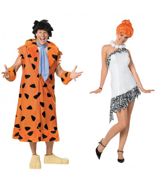 L'originale e divertente coppia di Fred e Wilma Flintstone deluxe per travestirsi con il proprio compagno
