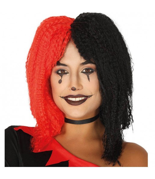 La più divertente Parrucca Halloween Arlecchino per feste in maschera